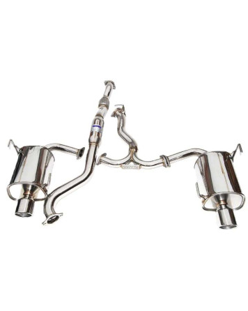 Invidia 76mm Q300 Cat Back Exhaust System Dual Rolled Stainless Steel Tips Subaru WRX/STI Saloon 08-15
