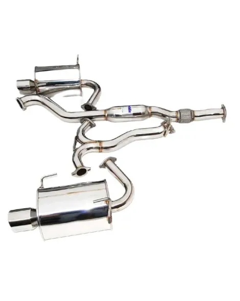 Invidia 76mm Q300 Cat Back Exhaust System Dual Rolled Stainless Steel Tips Subaru WRX/STI Saloon 08-15 Invidia 76mm Q300 Cat Back Exhaust System Dual Rolled Stainless Steel Tips Subaru WRX/STI Saloon 08-15