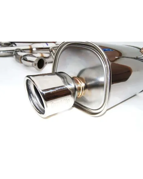 Invidia 76mm Q300 Cat Back Exhaust System Dual Rolled Stainless Steel Tips Subaru WRX/STI Saloon 08-15 Invidia 76mm Q300 Cat Back Exhaust System Dual Rolled Stainless Steel Tips Subaru WRX/STI Saloon 08-15