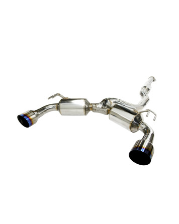 Mitsubishi Evo X 09- Invidia Dual N1 Cat-Back Exhaust System Titanium Tip