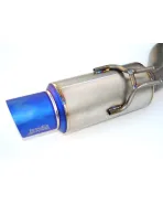 Invidia 80mm Racing Titanium Cat Back Exhaust System Burnt Titanium Tip Mitsubishi EVO X 09-15