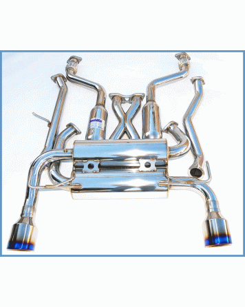 Nissan 370Z 09- Invidia Gemini Cat-Back Exhaust System Rolled TT