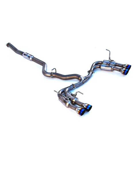 Invidia 80mm Gemini Titanium Cat Back Exhaust System Quad Burnt Titanium Tip Subaru WRX/STI 11-14 Invidia 80mm Gemini Titanium Cat Back Exhaust System Quad Burnt Titanium Tip Subaru WRX/STI 11-14