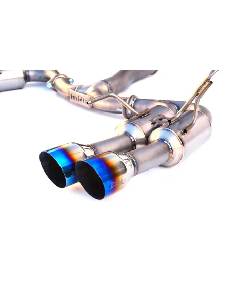 Invidia 80mm Gemini Titanium Cat Back Exhaust System Quad Burnt Titanium Tip Subaru WRX/STI 11-14 Invidia 80mm Gemini Titanium Cat Back Exhaust System Quad Burnt Titanium Tip Subaru WRX/STI 11-14