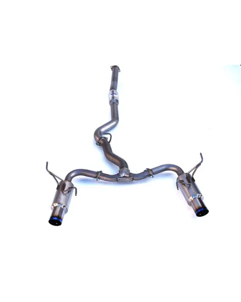 Invidia 80mm N1 Titanium Cat Back Exhaust System Dual Burnt Titanium Tips Subaru WRX/STI Saloon 08-14 Invidia 80mm N1 Titanium Cat Back Exhaust System Dual Burnt Titanium Tips Subaru WRX/STI Saloon 08-14