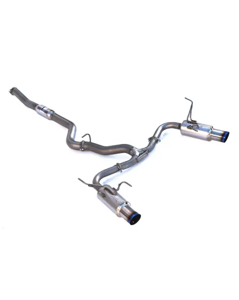 Invidia 80mm N1 Titanium Cat Back Exhaust System Dual Burnt Titanium Tips Subaru WRX/STI Saloon 08-14 Invidia 80mm N1 Titanium Cat Back Exhaust System Dual Burnt Titanium Tips Subaru WRX/STI Saloon 08-14
