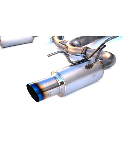 Invidia 80mm N1 Titanium Cat Back Exhaust System Dual Burnt Titanium Tips Subaru WRX/STI Saloon 08-14 Invidia 80mm N1 Titanium Cat Back Exhaust System Dual Burnt Titanium Tips Subaru WRX/STI Saloon 08-14