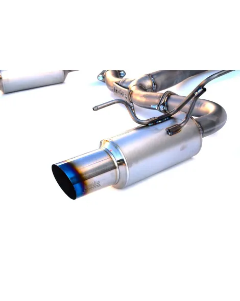 Invidia 80mm N1 Titanium Cat Back Exhaust System Dual Burnt Titanium Tips Subaru WRX/STI Saloon 08-14 Invidia 80mm N1 Titanium Cat Back Exhaust System Dual Burnt Titanium Tips Subaru WRX/STI Saloon 08-14