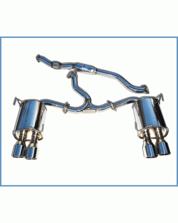 Subaru WRX 11-14 Sedan / STI 11-14 Sedan Invidia Q300 Cat Back Exhaust System Rolled SS