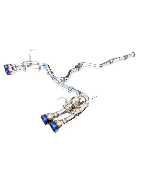 Invidia 76mm R400 Cat Back Exhaust System Quad Burnt Titanium Tip Subaru WRX/STI 11-14 Invidia 76mm R400 Cat Back Exhaust System Quad Burnt Titanium Tip Subaru WRX/STI 11-14