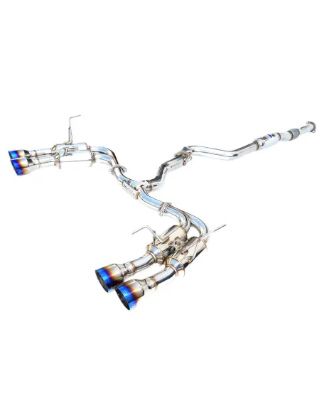 Invidia 76mm R400 Cat Back Exhaust System Quad Burnt Titanium Tip Subaru WRX/STI 11-14 Invidia 76mm R400 Cat Back Exhaust System Quad Burnt Titanium Tip Subaru WRX/STI 11-14