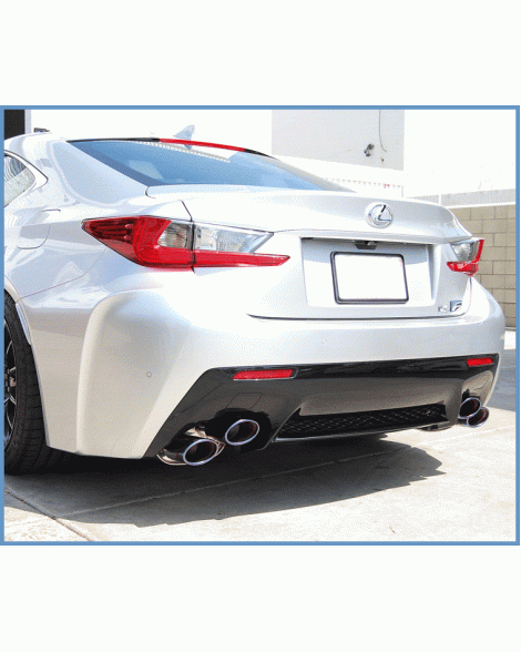 Lexus RCF 14+ Invidia Q300 Cat Back Exhaust w/Mid Pipe Rolled Stainless Steel Tips Lexus RCF 14+ Invidia Q300 Cat Back Exhaust w/Mid Pipe Rolled Stainless Steel Tips