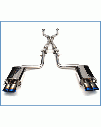 Lexus RCF 14+ Invidia Q300 Cat Back Exhaust w/Mid Pipe Rolled Titanium Tips