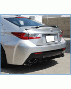 Lexus RCF 14+ Invidia Q300 Cat Back Exhaust w/Mid Pipe Rolled Titanium Tips Lexus RCF 14+ Invidia Q300 Cat Back Exhaust w/Mid Pipe Rolled Titanium Tips