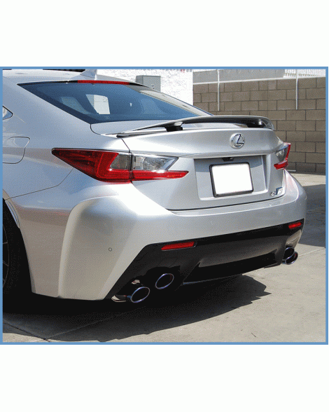 Lexus RCF 14+ Invidia Q300 Cat Back Exhaust w/Mid Pipe Rolled Titanium Tips Lexus RCF 14+ Invidia Q300 Cat Back Exhaust w/Mid Pipe Rolled Titanium Tips