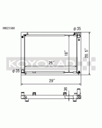 Nissan 350Z 3.5L V6 03-06 Koyo Racing Crossflow Hyper V Series Aluminium Radiator Nissan 350Z 3.5L V6 03-06 Koyo Racing Crossflow Hyper V Series Aluminium Radiator