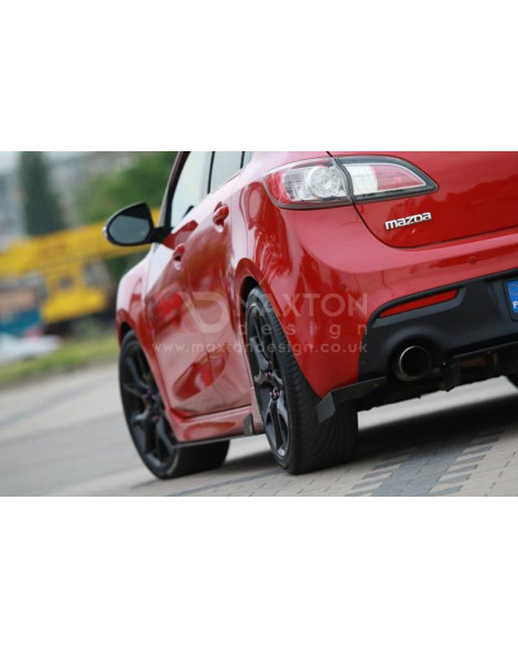 Mazda 3 MPS MK2 Mazdaspeed Maxton Design Racing Rear Side Splitters Mazda 3 MPS MK2 Mazdaspeed Maxton Design Racing Rear Side Splitters
