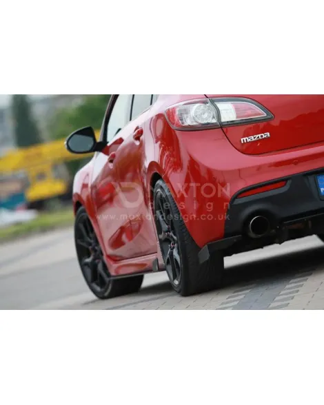 Mazda 3 MPS MK2 Mazdaspeed Maxton Design Racing Rear Side Splitters