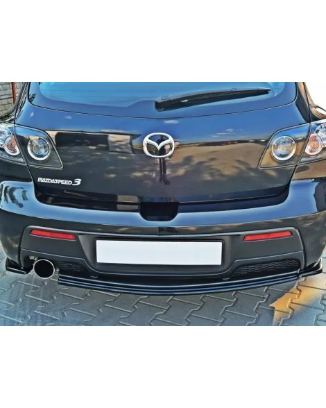 Mazda 3 MPS MK1 07-09 Mazdaspeed Maxton Design Central Rear Splitter Mazda 3 MPS MK1 07-09 Mazdaspeed Maxton Design Central Rear Splitter