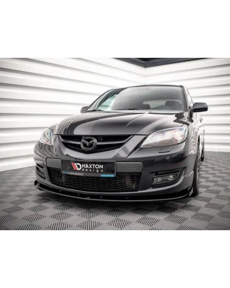 Mazda 3 MPS MK1 07-09 Mazdaspeed Maxton Design Street PRO Front Splitter + Flaps