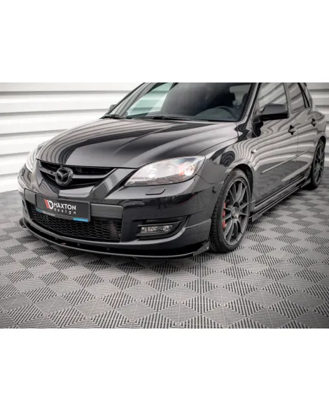 Mazda 3 MPS MK1 07-09 Mazdaspeed Maxton Design Street PRO Front Splitter + Flaps