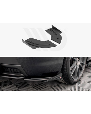 Mazda 3 MPS MK1 07-09 Mazdaspeed Maxton Design Street PRO Rear Side Splitters + Flaps