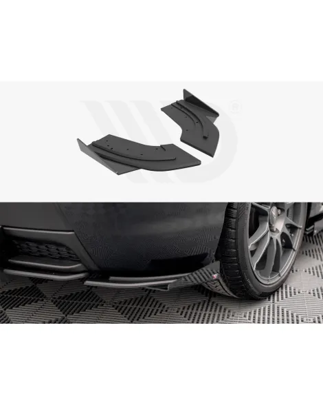 Mazda 3 MPS MK1 07-09 Mazdaspeed Maxton Design Street PRO Rear Side Splitters + Flaps