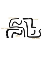 Subaru WRX / WRX STI 2004-2007 Mishimoto Silicone Ancillary Hoses Subaru WRX / WRX STI 2004-2007 Mishimoto Silicone Ancillary Hoses