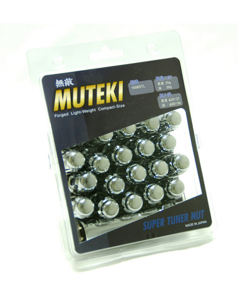 Muteki Closed End Lug Nuts Chrome M12x1.25 (20pcs) Muteki Closed End Lug Nuts Chrome M12x1.25 (20pcs)