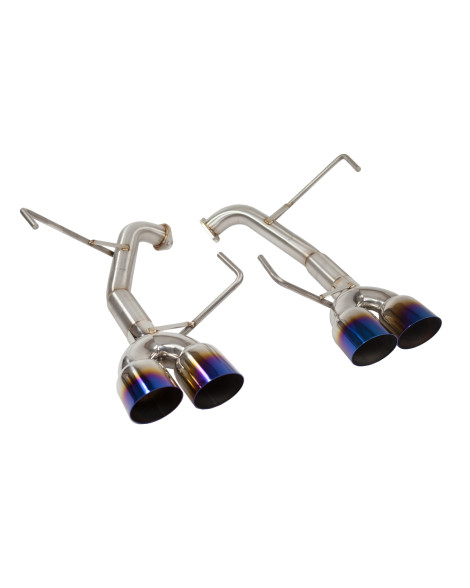 Subaru WRX 15-19 / STI 15-18 Nameless Performance Axleback Exhaust Single Wall Neochrome Tips Subaru WRX 15-19 / STI 15-18 Nameless Performance Axleback Exhaust Single Wall Neochrome Tips