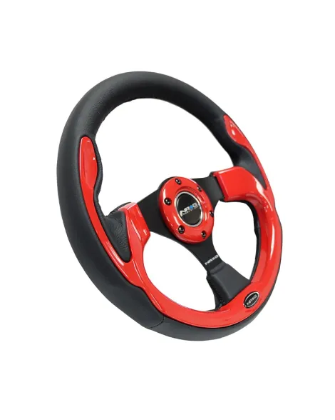 NRG Pilota Series Steering Wheel 320mm Black w/Red Trim NRG Pilota Series Steering Wheel 320mm Black w/Red Trim