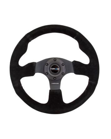 NRG Racing Steering Wheel 320mm Suede w/Black Stitching