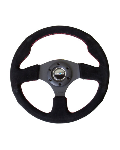 NRG Racing Steering Wheel 320mm Suede w/Red Stitching NRG Racing Steering Wheel 320mm Suede w/Red Stitching