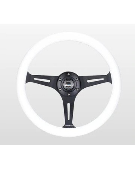 NRG Steering Wheel Glow-N-The-Dark Green w/Black Spokes 350mm 1.5" Dish NRG Steering Wheel Glow-N-The-Dark Green w/Black Spokes 350mm 1.5" Dish