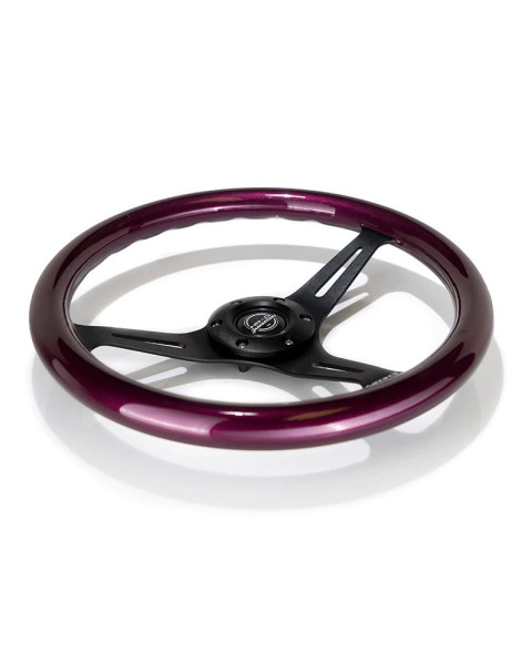 NRG Steering Wheel Purple w/Black Spokes 350mm 1.5" Dish NRG Steering Wheel Purple w/Black Spokes 350mm 1.5" Dish