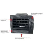 Subaru WRX/STI 14-21 / Forester 14-18 / Crosstrek 13-17 Sticker Fab AC Vent 3D Carbon Blackout Overlays Subaru WRX/STI 14-21 / Forester 14-18 / Crosstrek 13-17 Sticker Fab AC Vent 3D Carbon Blackout Overlays