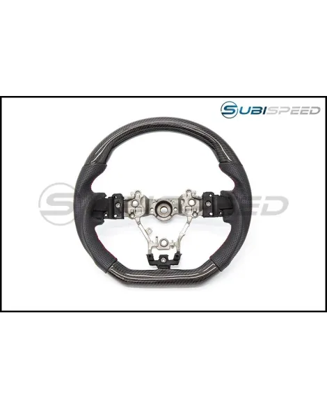 Subaru WRX & STI 15+ OLM Automotive PRO Leather / Carbon Steering Wheel