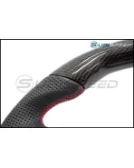 Subaru WRX & STI 15+ OLM Automotive PRO +12R Leather / Carbon / Red Stripe Steering Wheel Subaru WRX & STI 15+ OLM Automotive PRO +12R Leather / Carbon / Red Stripe Steering Wheel