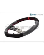 Subaru WRX & STI 15+ OLM Automotive PRO +12R Alcantara / Leather / Red Stripe Steering Wheel Subaru WRX & STI 15+ OLM Automotive PRO +12R Alcantara / Leather / Red Stripe Steering Wheel