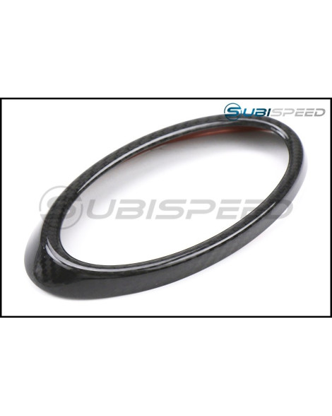Subaru WRX & STI 15-17 OLM Automotive LE Dry Carbon Fiber Front Emblem Frame Overlay Subaru WRX & STI 15-17 OLM Automotive LE Dry Carbon Fiber Front Emblem Frame Overlay