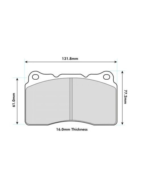 Honda Civic Type-R FK2 & FK8 PBS Front ProTrack Brake Pads Honda Civic Type-R FK2 & FK8 PBS Front ProTrack Brake Pads