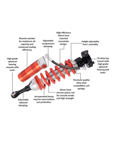 Isuzu D Max 2012+ 2WD/4WD Pedders Trak Ryder Extreme XA Coilover Kit