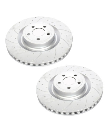 Ford Mustang 5.0L V8 GT 2015-2023 Pedders Slotted & Dimpled Front Brake Discs