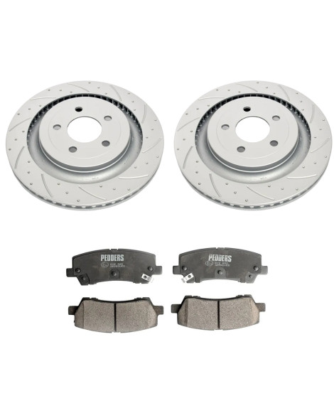 Ford Mustang 2.3L & 5.0L V8 GT 2015-2023 Pedders Rear Brake Kit (Pads & Discs) Ford Mustang 2.3L & 5.0L V8 GT 2015-2023 Pedders Rear Brake Kit (Pads & Discs)