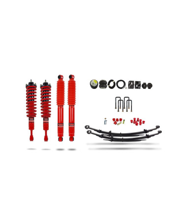 Toyota Hilux MK8/MK9 2015+ Pedders Heavy Duty Load Carrying & Towing Suspension Kit w/Air Bags, Foam Cell Shocks & Assembled Front Struts