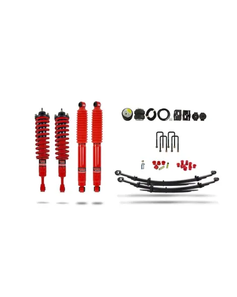 Toyota Hilux MK8/MK9 2015+ Pedders Heavy Duty Load Carrying & Towing Suspension Kit w/Air Bags, Foam Cell Shocks & Assembled Front Struts Toyota Hilux MK8/MK9 2015+ Pedders Heavy Duty Load Carrying & Towing Suspension Kit w/Air Bags, Foam Cell Shocks & Assembled Front Struts