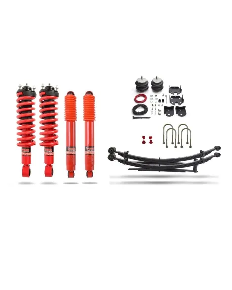 Ford Ranger PX MK3 2019+ Pedders Heavy Duty Load Carrying Towing Suspension Kit w/Air bags & Assembled struts