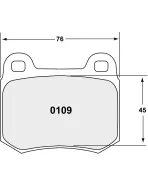 Mitsubishi EVO 5/6/7/8/9 V-IX PFC Z-Rated Rear Brake Pads Mitsubishi EVO 5/6/7/8/9 V-IX PFC Z-Rated Rear Brake Pads