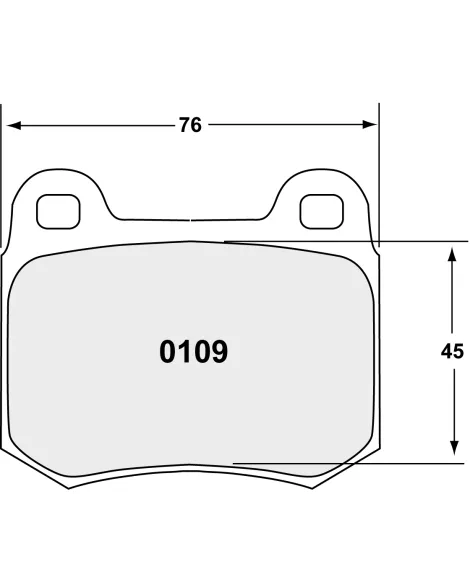 Subaru Impreza WRX/STI 2004-2017 PFC Z-Rated Rear Brake Pads Subaru Impreza WRX/STI 2004-2017 PFC Z-Rated Rear Brake Pads