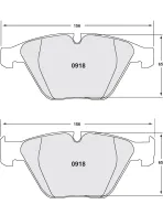 BMW M3 E90/92/93 / 328i/335 PFC 08 Compound Front Brake Pads BMW M3 E90/92/93 / 328i/335 PFC 08 Compound Front Brake Pads